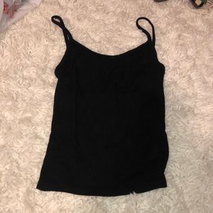 Black tank top